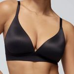 Soma Enbliss luxe plunge Women's Black Cross-Back Bralette Size LARGE Photo 0