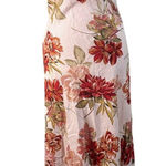 Paper Heart Anthropologie Pink Floral Sleeveless Linen Midi Dress Size MED NWT Photo 0