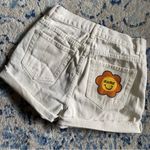 PacSun Playboy Shorts cream Denim 90s Nature Girl boyfriend Button Fly cut offs Photo 5