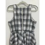 Grayson Fit and Flare Dress Medium Gray Plaid Ruffle Cottage Core Country Club Photo 4