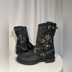 Frye Veronica Studded Stone Motorcycle Boots | 6 Photo 9