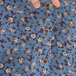 Dress Forum Women’s blue long sleeve floral button front swing dress Photo 2