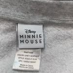 Disney  Minnie Mouse heather gray embroidered sweatshirt long sleeve top XL Photo 5