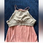 Patagonia Alpine Valley Woman's Pink Gray White Floral Knit Dress Sz M Photo 4