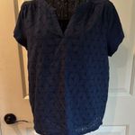 st. john's bay St. John’s Bay short sleeve eyelet blouse Photo 1
