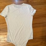 EXPRESS  White Body Contour Bodysuit Photo 2