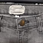 Current/Elliott Cropped Straight Gutter Release Hem Gray Jeans Photo 4