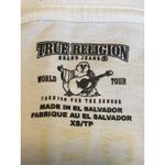 True Religion Women's Circle Horseshoe Gold Metallic Foil Logo T-Shirt Xs/tp EUC Photo 8