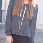 Brandy Melville Pullover Hoody Pinstripe Photo 0
