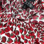 J.Crew  cinched waist cropped top in strawberry swirl cotton poplin XS blouse new Photo 1