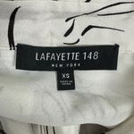 LAFAYETTE 148 Black and White Silk Shirt Size XS Photo 3