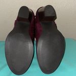 Yolinda Lace Up Bootie Bordeaux Purple Size 9 Photo 5