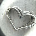 Vera Wang Love Sterling Silver Diamond Heart toggle clasp bracelet Photo 8