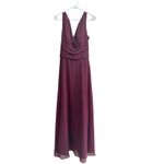 David's Bridal David's‎ Bridal Long Chiffon Surplice Tank Dress Size 10 NWT Photo 1