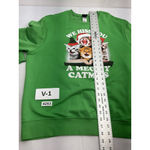 Fifth Sun Womans  Holiday Theme Sweatshirt 2 Xl Green Pullover Photo 5