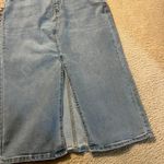 OAT light denim midi skirt 6 Blue Photo 3