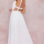 SheIn | White Open Back Sundress Photo 0