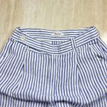 Madewell Blue White Stripe Linen Blend Wide Leg Pants Size 2 Photo 12