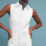 Pilcro and the Letterpress New! Pilcro by Anthropologie White Denim Jumpsuit. Photo 2