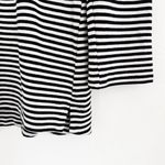 J.Jill Wearever Tunic Sweater Top Stripe Black White Staple Mature Size M Petite Photo 4