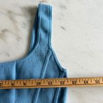 Wilfred Free Knit Corset Tank Top Sleeveless Blue Fitted Bustier Style Photo 3