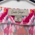Charlie Paige  Abstract Tunic Dress Pink Aqua Orange White Size Small Photo 3