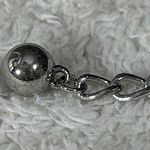 Silver Tone Chain Belt Circles Ovals Made in Korea Photo 3