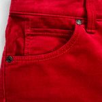 Talbots Corduroy Straight Leg Pant Jeans Cherry Red Mid Rise Size 4 Photo 7