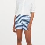 Spanx Sunshine Shorts, 6" Blue Painted Stripe XLarge NWT Photo 4