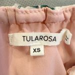 Tularosa  Ruffle Floral‎ Print Blouse size XS Textured Photo 3