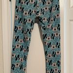 LuLaRoe  Teal and Black Character Leggings Photo 2