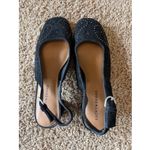 Lucky Brand LK-JOCINA 2 Classic Black Suede Leather Laser Cut Slingback Shoes 6 Photo 2