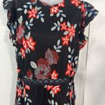 Sam Edelman  Women’s Black Floral  Dress  SZ 8… Photo 5