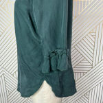 Ateliers De La Maille Green Cupro Ruffle Sleeve Top Size 1 / US Small Photo 5