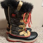 Sorel Tofino Brown Cordovan Herringbone Waterproof Winter Tall Boots- Size 8 Photo 2