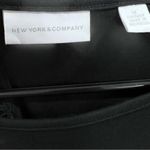 New York And Company New York & Co black cap sleeve 100% cotton dress with pockets size medium Photo 3