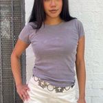 Brandy Melville Brown 90a Chroma Zone short sleeve tee sz s Outdoors/ slight fading the front Photo 0