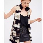 Free People Picture Perfect Fuzzy Shaggy Vest Size XS Photo 1