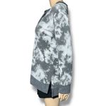 A&I Womens Sweatshirt Tunic Lace Up V Neck Tie Dye Pullover Gray Medium Photo 4