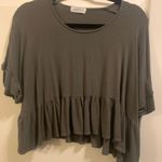 Vestique Olive Green Blouse Photo 0