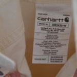 Carhartt Rugged Flex Loose Fit Canvas Duck Bib Overall in Natural Cream Womens S Photo 8
