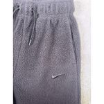 Nike  standard fit fleece pants pants wide leg Xs Gray Sherpa Photo 2