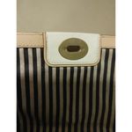 Kate Spade White Leather Crossbody Bag With Striped Lining & Turn Lock Closure Photo 10