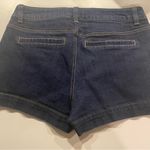 Blue Spice Mid Rise Denim Sailor Shorts Women Junior 9/10 Button Dark Wash 50’s Photo 4