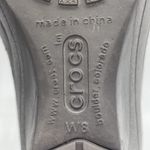 Crocs Womens 8 Shoes Sassari Wedge Slides Sandals Heels Chocolate Brown Mules Photo 10