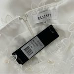 Elliatt NEW NWT  Elder Floral Appliqué Mini Dress In White Photo 8