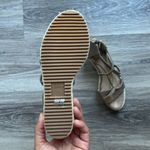 Eileen Fisher Eileen Fishers Wanda Metallic Suede Espadrille Wedge Sandals Size 6.5 Photo 5