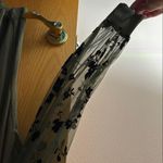 Absolutely Famous Women's Green Top with Floral Sleeves Photo 2