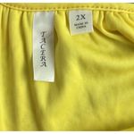 Tacera  Women's Embroidery Lace Lined Yellow‎ Dress Sz 2X Summer Vacation Vibrant Photo 2