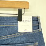 Nine West NEW NWT Gramercy Denim Jean Shorts 14/32 Button Detail Dark Wash Photo 6